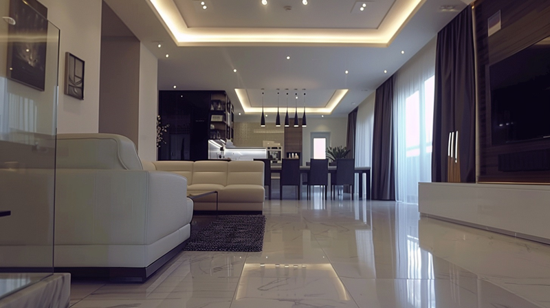 Rumah mewah modern minimalis yang cozy.