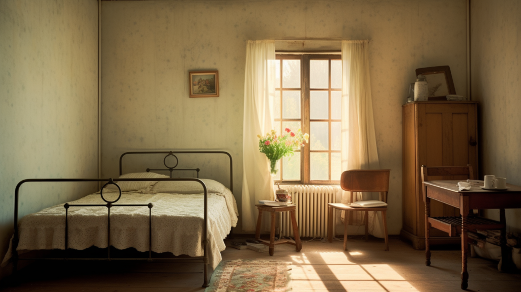 3. Desain Kamar Tidur Minimalis Ukuran 3x3 Vintage